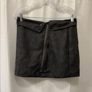 SHEIN Black Pencil Skirt with Zipper Detail